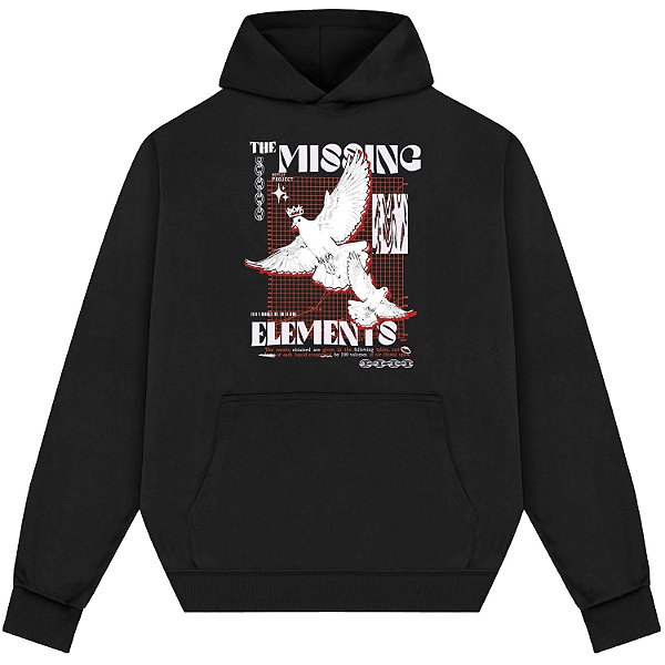 Blusão Blusa de Moletom Canguru Streetwear - The Missing Elements Front
