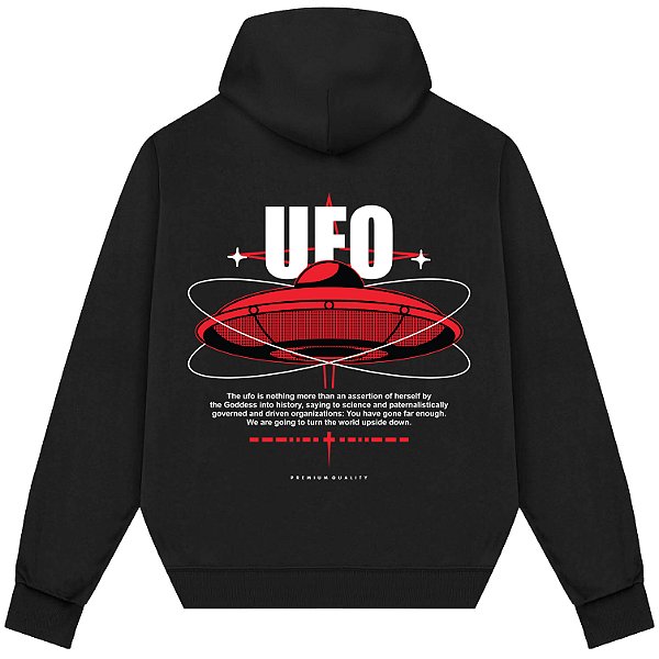 Blusão Blusa de Moletom Canguru Streetwear - UFO