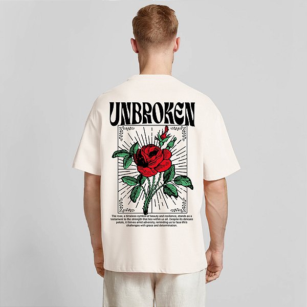 Camiseta Streetwear Masculina Algodão Estampada - UnBroken