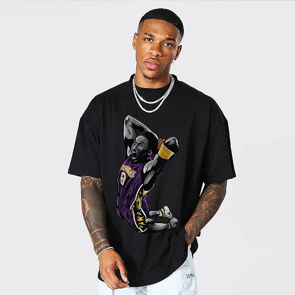 Camiseta Oversized Streetwear Masculino/Feminino Stephen Curry Buried - Preto