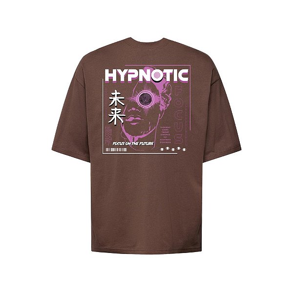 Camiseta Oversized Streetwear Masculina Estampa Costas Hypnotic