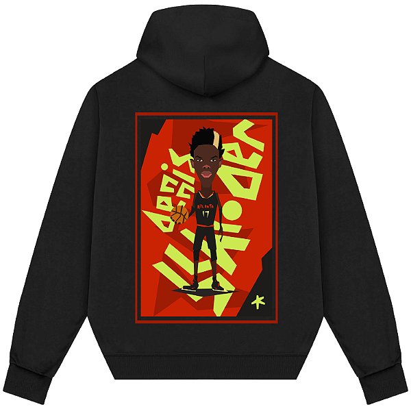 Blusão Moletom Streetwear Basquete Masculino Feminino Dennis Schröder - Preto