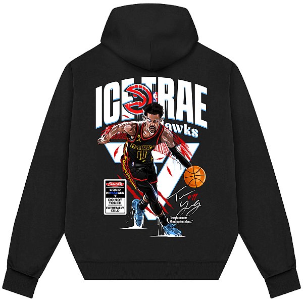 Blusão Moletom Streetwear Basquete Masculino Feminino Trae Young Ice Trae - Preto