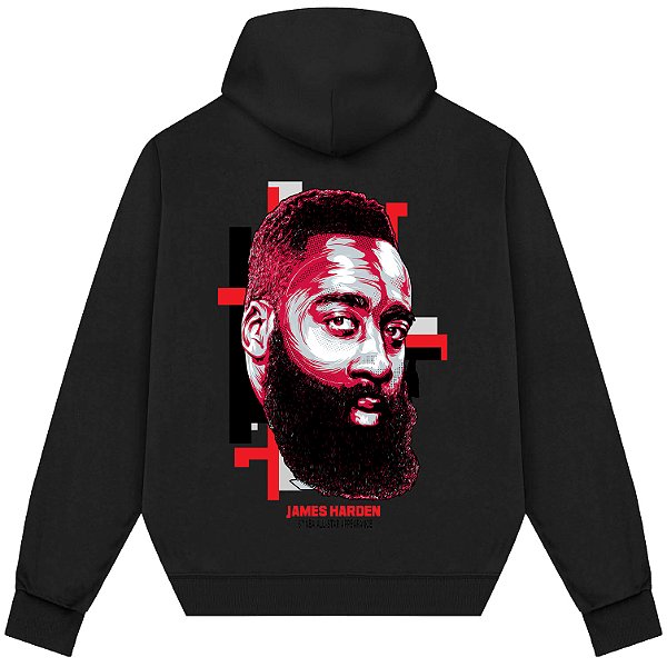 Blusão Moletom Streetwear Basquete Masculino Feminino James Harden All Star - Preto
