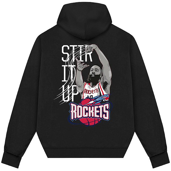 Blusão Moletom Streetwear Basquete Masculino Feminino James Harden Stir It Up - Preto