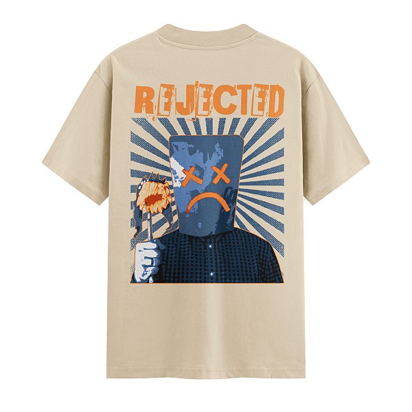 Camiseta Streetwear Masculina 100% Algodão Fio 30.1 - REJECTED 23