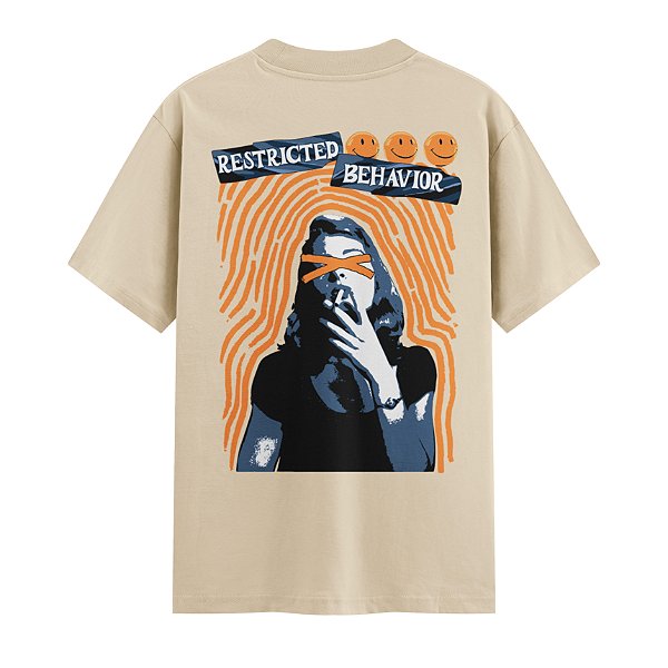Camiseta Streetwear Masculina 100% Algodão Fio 30.1 - RESTRICTED BEHAVIOR 24
