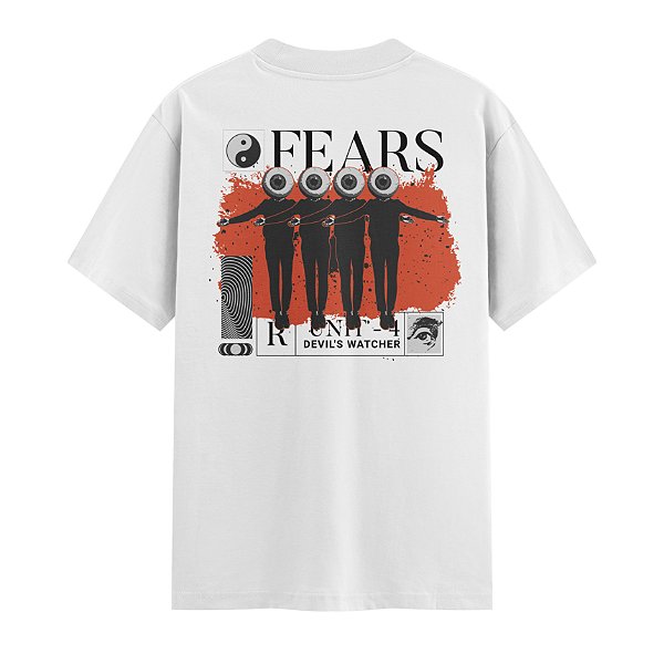 Camiseta Streetwear Masculina 100% Algodão Fio 30.1 - FEARS 34