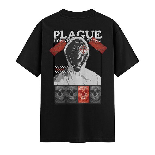 Camiseta Streetwear Masculina 100% Algodão Fio 30.1 - PLAGUE 36