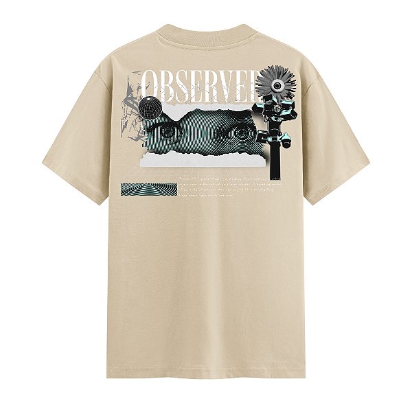 Camiseta Streetwear Masculina 100% Algodão Fio 30.1 - OBSERVER 82