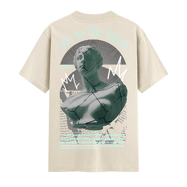 Camiseta Streetwear Masculina 100% Algodão Fio 30.1 - ODE TO THE FAILED 84