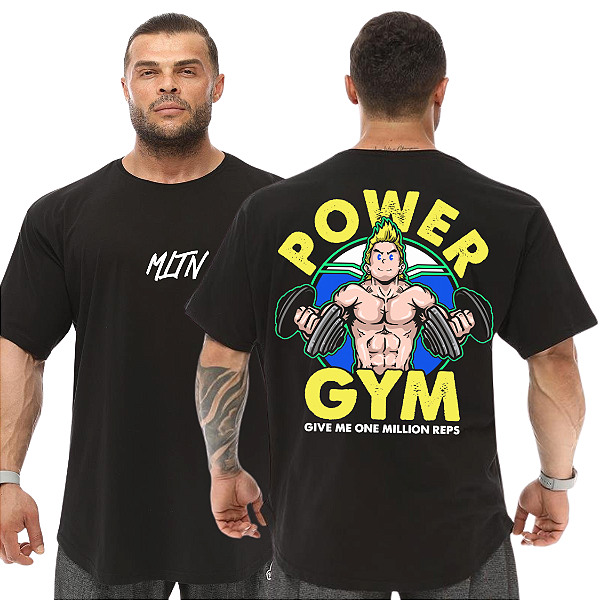Camiseta Oversized Masculina Larga Para Treino e Academia - As Aventuras de Tintim Gym