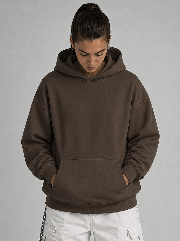 Moletom Feminino Canguru Liso