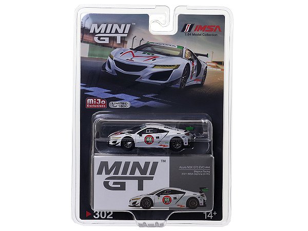 Acura NSX GT3 EVO 2021 IMSA 24 Horas Daytona 24 1:64 Mini GT