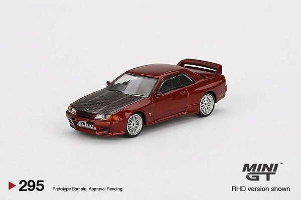 Nissan GT-R (R32) c/ Rodas BBS LM 1:64 Mini GT Vermelho