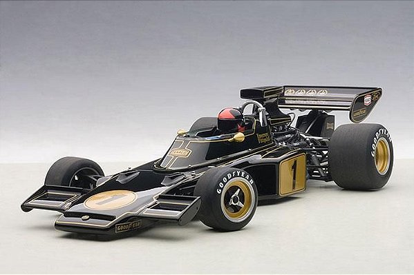 *** PRÉ-VENDA *** Fórmula 1 Team Lotus Type 72E Grand Prix 1973 Emerson Fittipaldi Autoart 1:18
