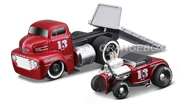 Ford Coe 1950 + Ford Roadster 1932 1:64 Maisto Muscle Machines