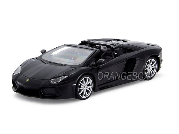 Lamborghini Aventador LP-700-4 Roadster Maisto 1:24 Preto Fosco