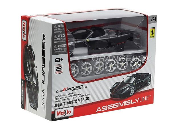 Kit Montar Ferrari LaFerrari Aperta 1:24 Maisto Preto1