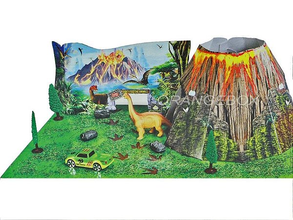 Play Set com Cenário Dinossáuro Selva Pick-Up Maisto