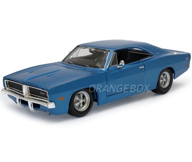 Dodge Charger R/T 1969 1:25 Maisto Azul