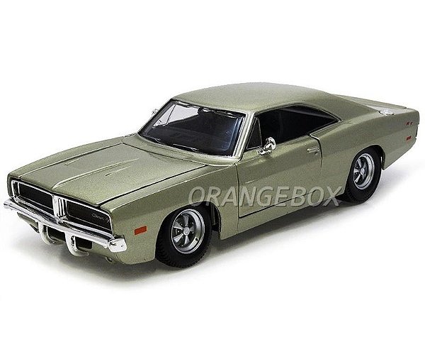 Dodge Charger R/T 1969 1:25 Maisto Cinza