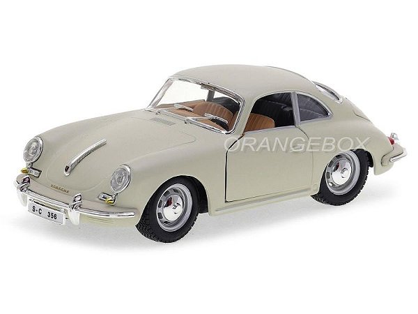 Porsche 356 B Coupe 1961 Bburago 1:24 Branco