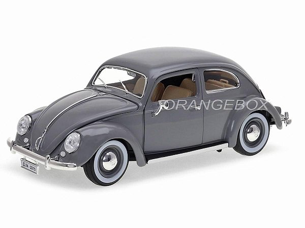 Volkswagen Fusca Kafer 1955 1:18 Bburago Cinza