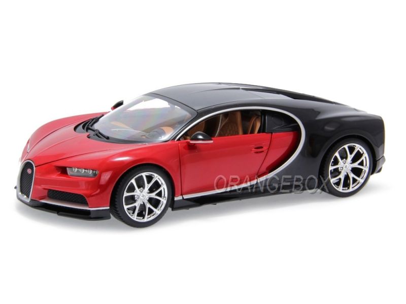 Bugatti Chiron 2016 Bburago 1:18 Vermelho