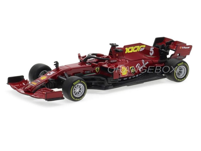 F1 Ferrari SF1000 Sebastian Vettel GP Toskana 2020 Edição Especial Ferrari's 1000th Race 1:43 Bburago