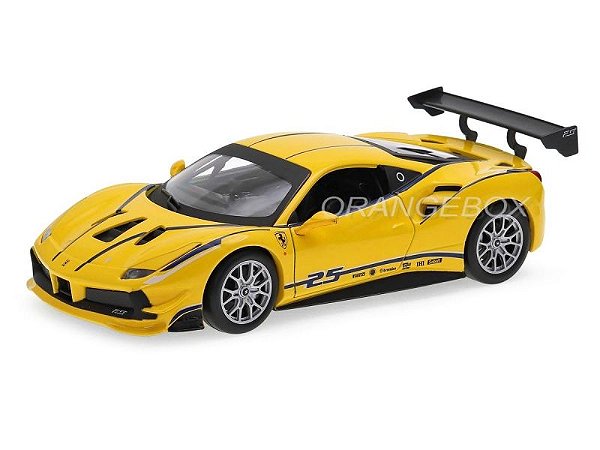 Ferrari 488 Challenge 1:24 Bburago Amarelo