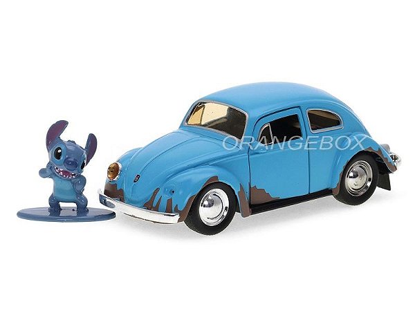 Volkswagen Fusca Lilo and Stitch Jada Toys 1:32 + Figura Stitch