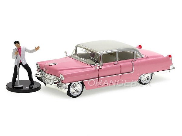 Cadillac Fleetwood 1955 Jada Toys 1:24 + Figura Elvis Presley