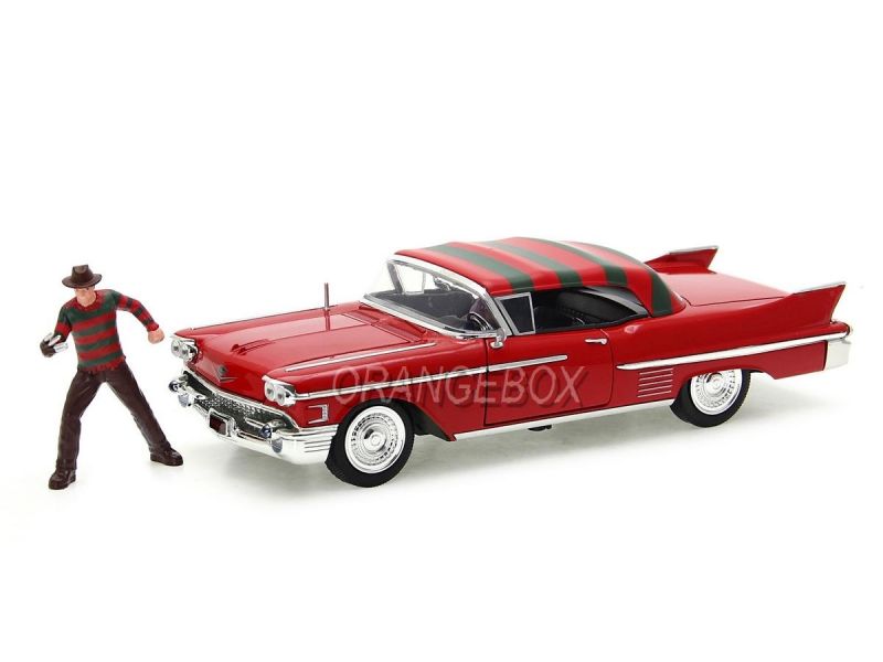 Cadillac Series 62 1958 + Freddy Krueger Jada Toys 1:24