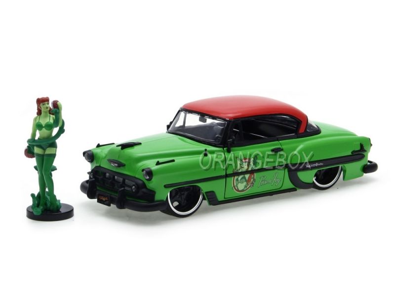 Chevrolet Bel Air 1953 + Poison Ivy Diecast DC Comics Bombshells Jada Toys 1:24