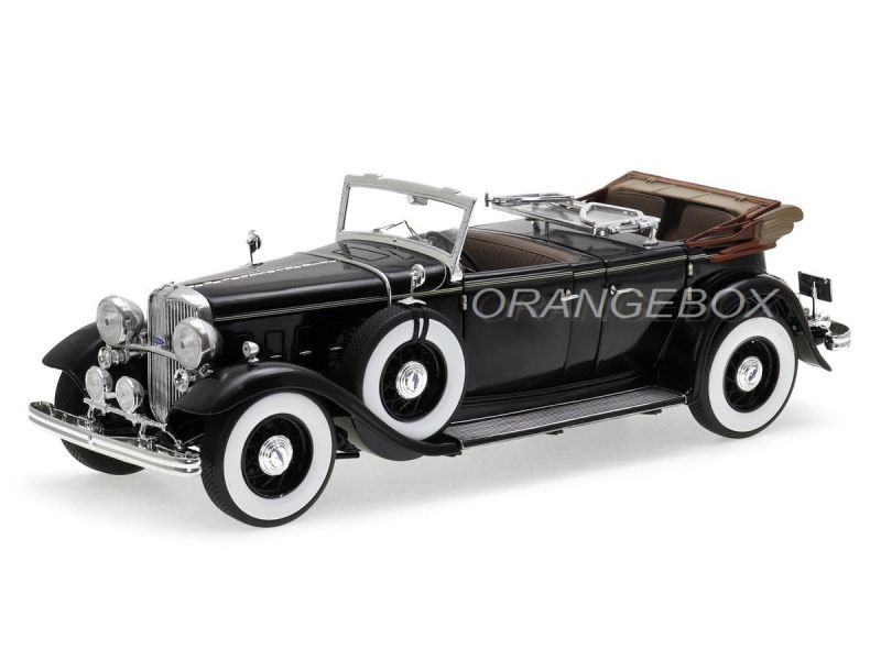 Ford Lincoln KB Top Down 1932 Sunstar Platinum 1:18 Preto