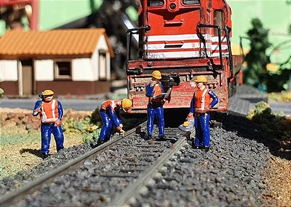Figuras Mod.05 (Operarios de Patio) 1:87 HO Dio Studios