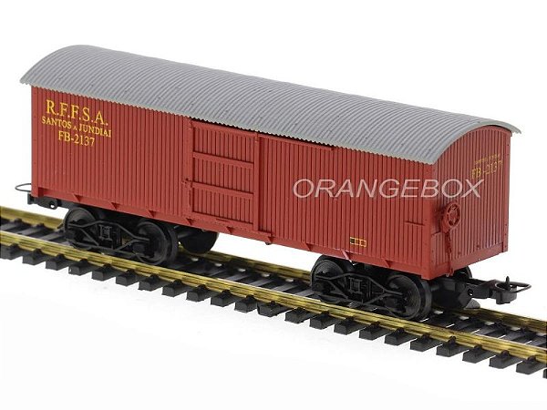 Vagão Fechado Antigo RFFSA EFSJ 1:87 HO Frateschi - 2078 - 20 anos ...