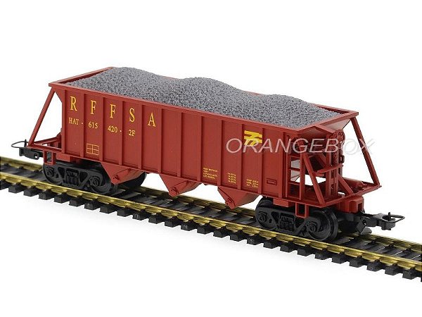 Vagão Hopper Hat RFFSA 1:87 HO Frateschi - 2093 - 20 anos! Loja on-line ...
