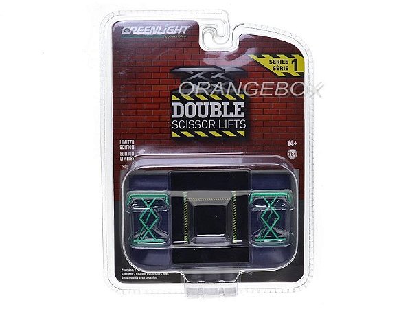 Green Machine - Double Scissor Lifts Series 1 Elevador 1:64 Greenlight