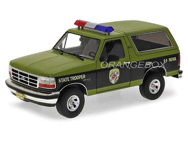 Ford Bronco 1996 Maryland State Police 1:18 Greenlight