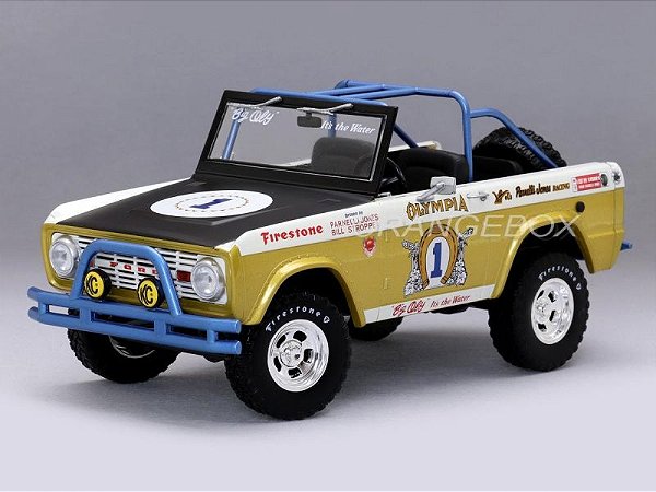 Ford Baja Bronco 1970 Big Oly Tribute Edition 1:18 Greenlight Exclusivo