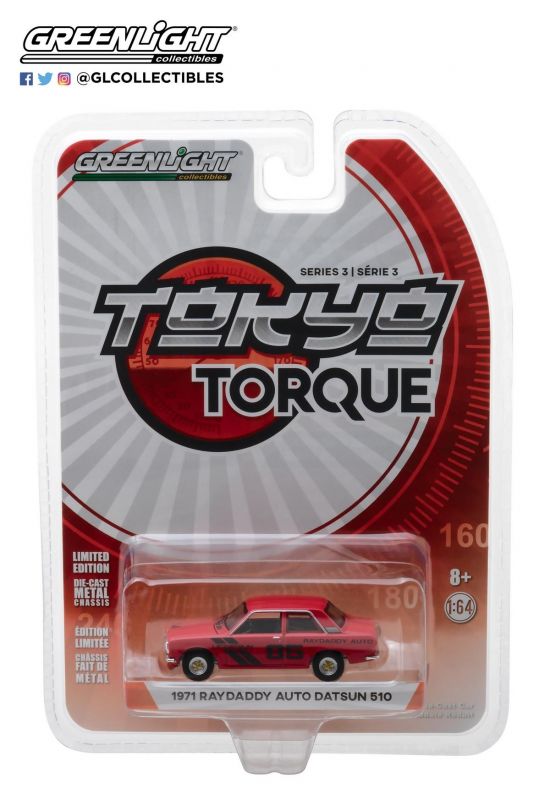 Datsun 510 Raydaddy Auto 1971 Tokyo Torque Series 3 Greenlight 1:64