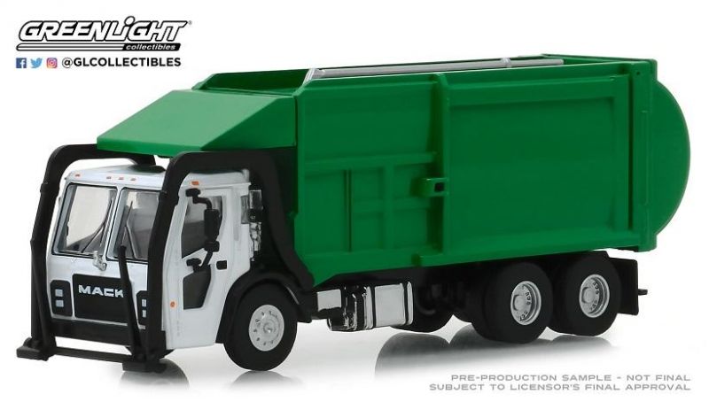 Caminhão Mack LR Refuse Garbage S.D. Trucks Series 6 Greenlight 1:64