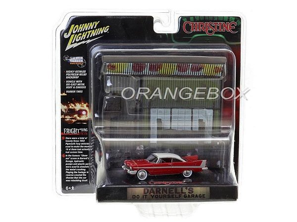 Diorama Plymouth Fury Christine 1958 Johnny Lightning 1:64