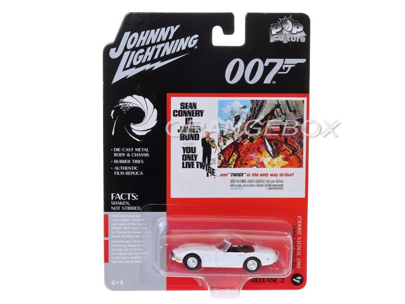 Toyota 2000GT 1967 James Bond 007 1:64 Johnny Lightning Pop Culture