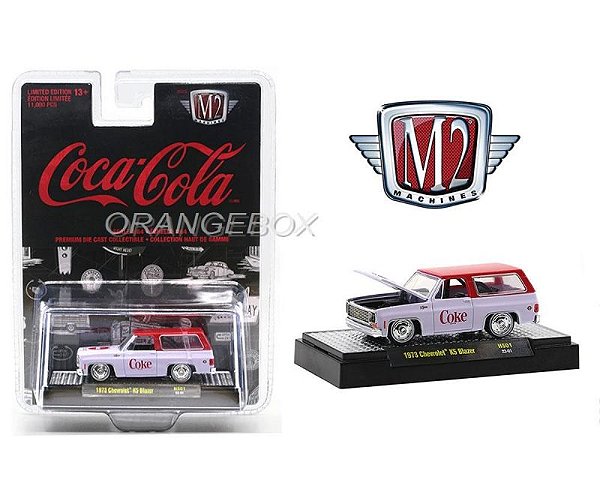 Chevrolet K5 Blazer 1973 HS01 Coca Cola 1973 M2 Machines 1:64