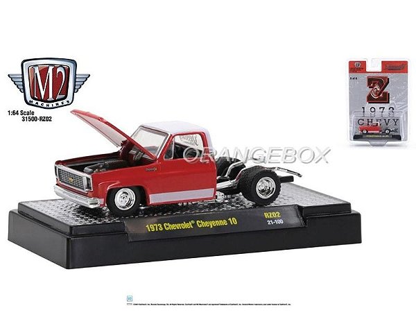 Chevrolet Cheyenne 10 1973 RZ02 Z 1:64 M2 Machines Vermelho