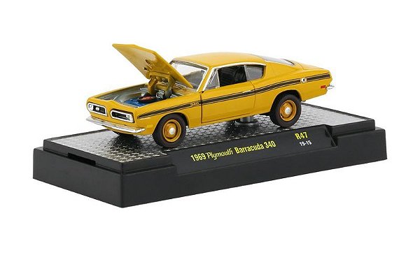 Plymouth Barracuda 340 1969 R47 Detroit Muscle M2 Machines 1:64