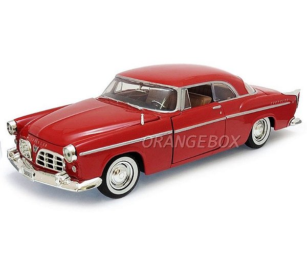 Chrysler C300 1955 1:24 Motormax Vermelho